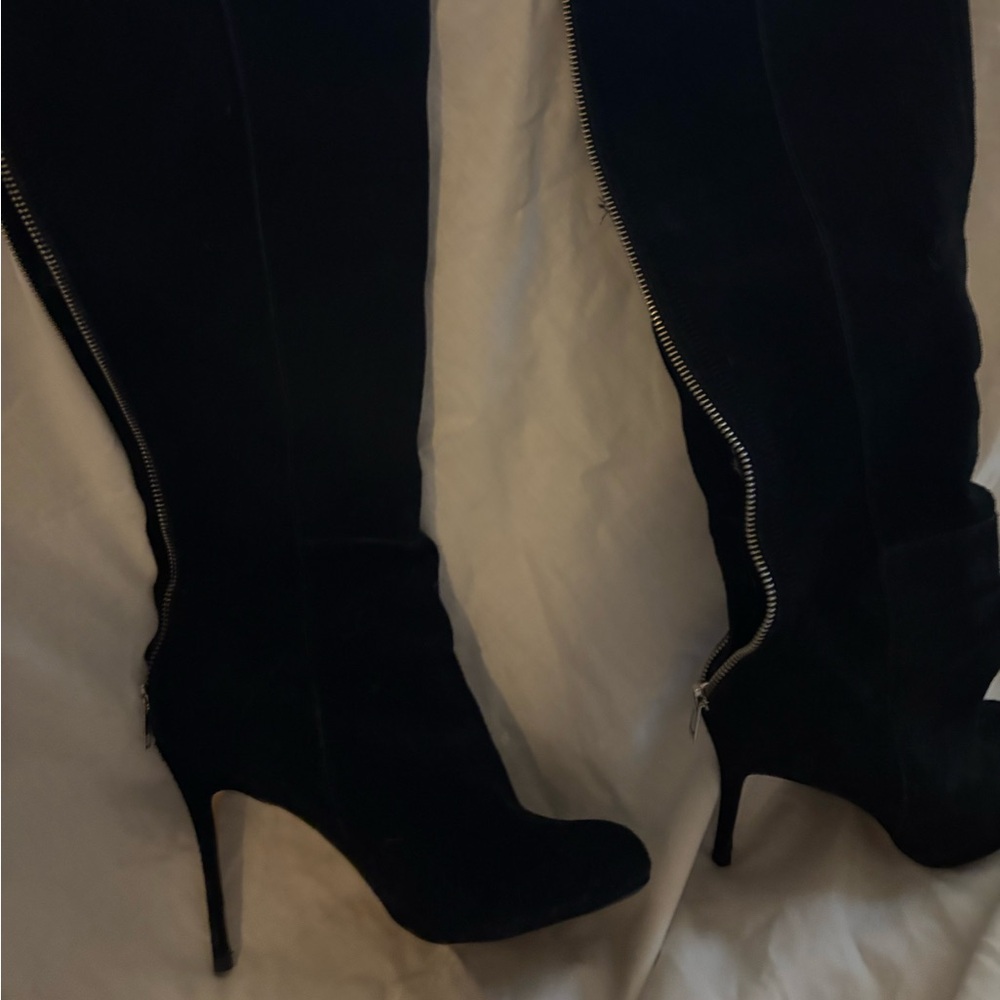 Dolce Vita Black Suede Over the Knee Boots